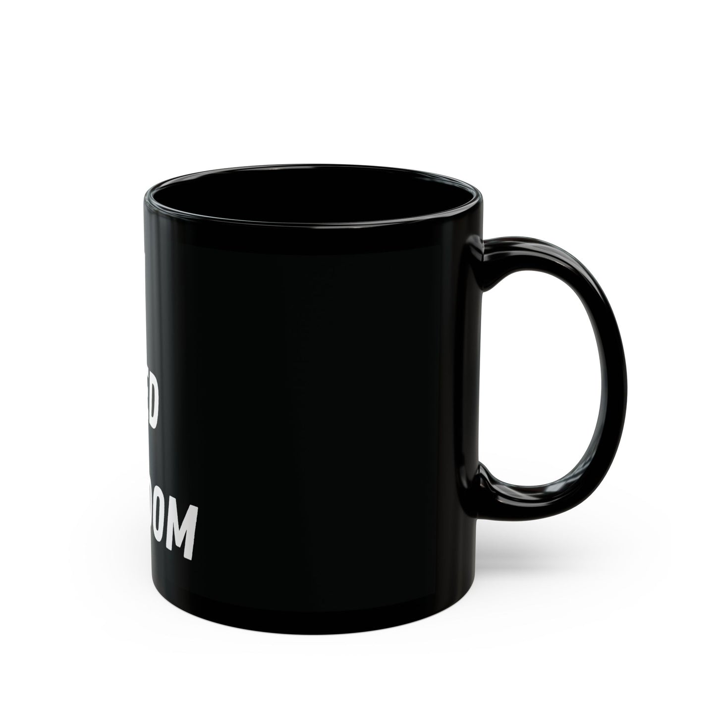 Inspirational Black Mug - "Faith Fueled Freedom" - Perfect Gift for Motivational Moments