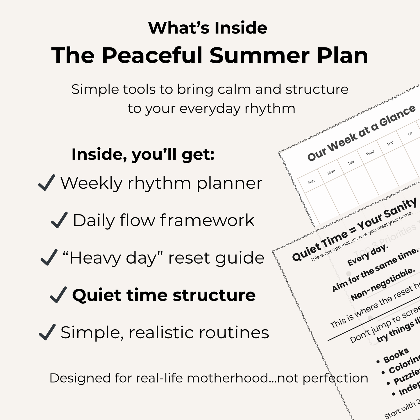 The Peaceful Summer Plan